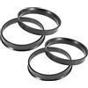 X AUTOHAUX 4pcs Plastica 60.1mm a 64.1mm Auto Centric Anelli Ruota Foro Distanziale