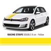 4R Quattroerre.it 10720 Strisce Adesive Racing Double, Giallo, 80 mm x 5 mt