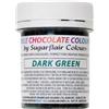 Sugarflair Colours Sugarflair Chocolate Colour Dark Green, Verde Scuro - Colorante Alimentare, Colorante Cioccolato per Colorare Cioccolatini e Praline - 35g