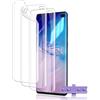 Euukzzea Pellicola Protettiva Compatible con Samsung Galaxy S10 Plus, Protezione Schermo Anti Graffio Senza Bolle, 3 Pezzi HD Trasparente Morbido TPU per Samsung Galaxy S10 Plus
