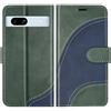 BoxTii Cover per Google Pixel 7A 5G, Custodia in PU Pelle Portafoglio, Magnetica Cover a Libro con Slot per Schede per Google Pixel 7A 5G, Verde