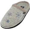 HAFLINGER Pantofole da Donna Flair Olaf 315013, Numero:39 EU, Colore:Grigio