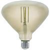 Eglo Lampadina a LED E27, dimmerabile, stile vintage, con diametro di 15 cm, per illuminazione retrò, 4 Watt (equivalente a 30 W), 360 lm, E27, luce bianca calda, 3000 K, lampadina Edison BR150