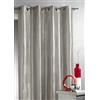 HomeMaison.com HM69851439 - Tenda d'arredo in taffetà con decori Stampati argentati 140 x 260 cm Grigio
