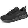 Skechers Dynamight 2.0-eye To Eye, Sneaker Donna, Black Mesh Durabuck Trim, 38 EU