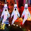 HBSFBH Manica a Vento Fantasma di Halloween, 3 Pezzi Maniche a Vento Appese per Halloween, Bandiera Manica a Vento Fantasma, Maniche a Vento Fantasma di Halloween con LED, Decorazione di Halloween Festa
