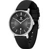 aswan watch Orologio Analogico al Quarzo per Donna con Cinturino in Silicone,Orologio Classico ed Elegante per Donna con Data, Cassa da 39 mm, 2 Lancette,Orologio Ultra Sottile