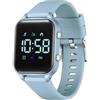 Timever orologio digitale bambina bambini con contapassi,sveglia,cronometro,luce,data-orologio per ragazzi e ragazze senza app e telefono con cinturino in silicone