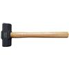 Boxer® Mazza 1500 g con Manico in Legno - Martello da Demolizione Professionale con Testa Quadrata Rivestita - 37 cm