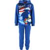 Sonic The Hedgehog - Tuta Bambino 3-8 Anni in Morbido Poliestere | Completo Sportivo con Felpa Cappuccio e Zip - Stampa Totale Fronte Super Colorata [61191 Blu - 4 anni]