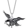 Caimeytie Collana da uomo con ciondolo a forma di aquila, in acciaio inox, regalo di San Valentino per il tuo amore
