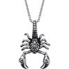 Caimeytie Collana da Uomo con Ciondolo Scorpione in Acciaio Inossidabile