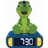 Lexibook - Dinosauro sveglia notturna, sveglia per bambini e bambine, blu/verde - RL800DINOLXB