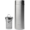 Qwetch - Teiera isotermica Nomade 400 ml - Inox spazzolato - Infusore con 2 filtri - 12 ore caldo/24 ore freddo - impermeabile, riutilizzabile e durevole - per tè, caffè, tisana, frutta