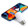 LoraTap Adattatore portalampada Wi-Fi intelligente, controllo vocale Alexa/Google, gruppi e timer su Smart Life, potenza max 60 W, compatibile lampade a incandescenza, E26/E27