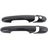 PIUGILH Copertura del Maniglione Esterno Auto Adatta per Fiat 500 2007-2024, Adesivo per Maniglione Esterno Auto in ABS Carbonio, Accessorio di Rifinitura Esterna Auto Adatta per Fiat 500 (Motivo in