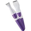 FILFEEL Rifinitore Cordless per Bikini Donna con Pettini 3 Pezzi, Rifinitore per Depilazione 2 in 1 (viola) - Impermeabile