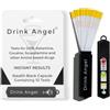 Drink Angel Spike Test Capsule Stealth Edition | Strisce reattive per bevande clinicamente testate | Approvato nel Regno Unito e conforme alla California | Capsula portachiavi con 10 test | Serate