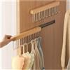 Axroad Mall Confezione da 2 ganci estraibili per cintura, per armadio, in legno, per reggiseni, cappotti, appendiabiti da parete, organizer da appendere per cravatte, cinture, sciarpe, canottiere (8 ganci,