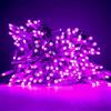 Luccika Stringa Catena di luci Natale a LED Professionale, MaxiLed da 8mm, Flash, per Giardini Negozi Bar, Esterno (Viola con Flash Bianco Ghiaccio, 30 Metri - 300 LED)