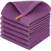BW&HM Strofinacci in Cotone da Cucina (Viola, 33 x 33 cm)