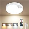 Demkia Lampada da Soffitto LED con Rilevatore di Movimento, Plafoniera per Bagno 10000mAh Ricaricabile Barra Luminosa con Telecomando 3 Temperature di Colore per Garage, Scala, Corridoio