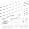 DA LIGHT Lampada LED da incasso da 7 W, 700 lm, 4000 K, con interruttore, espandibile, 4 x 41 cm