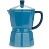 Balvi Mug Moka Colore Blu Tazza a Forma di caffettiera Italiana con Coperchio Ceramica 350 ml