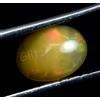 0.80 CT Naturale Etiope Opale di Fuoco Giallastro Gioco Colore Cabo Certificato