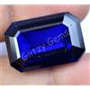 22.80 CT Naturale Profondo Blu Tanzanite D Blocco Smeraldo Certificato Loose