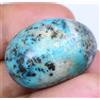 Turchese Naturale 60.40 KT Cabochon Agrati Certificato Non Scaldato Raro Loose