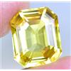Naturale Giallo Zaffiro 20.30 KT Certificato Smeraldo Perfetto Raro Loose Gemma