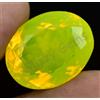 Naturale Neon Giallo Opale 25.95 CT Ovale Certificato Non Trattato Loose Gemma