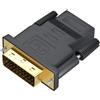 Mepsies Adattatore DVI a HDMI, Adattatore DVI-D Maschio a HDMI Femmina 1080P, Bidirezionale Convertitore per PC, Laptop, Monitor, TV, Proiettore, Console di Gioco e Altro
