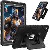 FINTIE Custodia per iPad 10.2 Pollici 9a / 8a / 7a Generazione (2021 2020 2019), Antiurto Robusta Case Protettiva Cover con Supporto Integrato, Nero