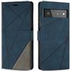 SONWO Cover per Google Pixel 6 PRO Custodia, Flip Caso in PU Pelle Case Cover Premium Portafoglio Custodia per Google Pixel 6 PRO, Supporto Stand, Slot per Schede, Blu