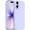 Captor Cover iPhone 17 Custodia Colorata in Silicone Liquido, Antiurto, Flessibile, Bordo Rialzato per Schermo e Protezione Fotocamera, Morbida Con Microfibra Interna per iPhone 17 Cover (Lavanda Blu)