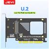 JEYI Adattatore JEYI da U.2 a PCIe 4.0, scheda di espansione SSD NVMe da 2,5" U.2 (SFF-8639) PCIe x4 x8 x16 - SSD U.2 - unità U.2 (PEX4SFF8639)