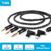 TRN T2 Pro16 Core auricolari cavo di aggiornamento HIFI placcato argento 2.5/3.5/4.4/tipo C/illuminazione/QDC // MMCX/0.75/0.78 MT4 TA4 MT1MAX