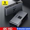 Baseus 4K HD Switch Adattatore compatibile HDMI per Xiaomi Mi Box HD Switcher 1x2/2x1 per PS4/3 TV Box Switch 4K HD Switch
