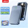 JEYI Custodia adattatore per custodia SSD da mSATA a USB 3.1 Gen2 da 10 Gbps con porta di tipo C per disco rigido interno a stato solido mSATA