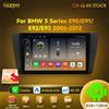 Hizpo Lettore radio multimediale per auto Android 14 per BMW Serie 3 E90 E91 E92 E93 2006-2012 Unità principale audio stereo di navigazione GPS