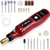 tungfull Utensile rotante a batteria da 3,7 V Mini trapano USB Utensile rotante per incisione su giada, levigatura, lucidatura, intaglio, taglio, artigianato fai-da-te