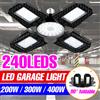 NONE Lampada da garage a LED E27 Faretto 220V Proiettore Lampada a LED pieghevole per illuminazione industriale Officina Magazzino Lampadina 200W 300W 400W