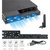 AyeBeau Supporto base per Sony Playstation Play Station PS 4 PS4 Pro Slim Stand Control Cooler Ventola di raffreddamento Supporto per accessori per console di gioco