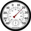 MeatChamp Termometro da giardino per interni ed esterni da 25 cm Termometro wireless Igrometro Misuratore di umidità della temperatura ambiente Stazione meteorologica esterna