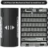 E·DURABLE Set di cacciaviti di precisione 126 in 1 Kit di utensili manuali Punte magnetiche Miniera portatile piccola per riparazione orologi PC telefono cellulare Xiaomi