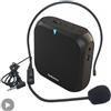AyeBeau Altoparlante Amplificatore vocale Microfono ad anello Microfono Altoparlante Registratore audio Cuffie Mini Kit batteria audio Mike Mikrofon cablato