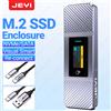 JEYI Custodia JEYI Visual Smart M.2 NVMe NGFF SSD, supporta protezione scrittura 5 secondi, riconnessione 3 secondi, USB 3.2 Gen2 10 Gbps, finiture UASP