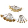 NONE Spazzole per ruote metalliche da 15 pezzi per smerigliatrice Dremel Die utensile elettrico rotante accessori per incisore lavorazione dei metalli
